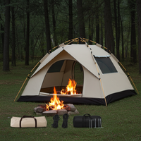 3-4 Person Instant Pop Up Camping Tent Waterproof Quick Setup Outdoor Portable 2Dropme