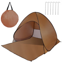 Pop Up Beach Tent Sun Shade Shelter Anti-UV Automatic Waterproof Tent Canopy for 2/3 Man w/ Net Window Storage Bag for Outdoor Beach Camping Fishing P GBruno Store