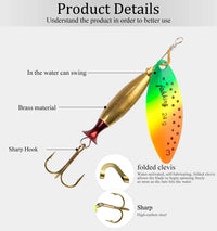 FISH KING Metal Spinner Lure | Long Cast Hard Bait for Bass, Pike, and Saltwater Fishing Game On Interactive LLC (OnlyTenBucks.com)