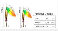 FISH KING Metal Spinner Lure | Long Cast Hard Bait for Bass, Pike, and Saltwater Fishing Game On Interactive LLC (OnlyTenBucks.com)