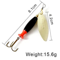 FISH KING Metal Spinner Lure | Long Cast Hard Bait for Bass, Pike, and Saltwater Fishing Game On Interactive LLC (OnlyTenBucks.com)
