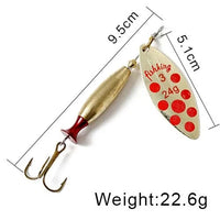 FISH KING Metal Spinner Lure | Long Cast Hard Bait for Bass, Pike, and Saltwater Fishing Game On Interactive LLC (OnlyTenBucks.com)