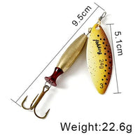 FISH KING Metal Spinner Lure | Long Cast Hard Bait for Bass, Pike, and Saltwater Fishing Game On Interactive LLC (OnlyTenBucks.com)
