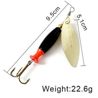 FISH KING Metal Spinner Lure | Long Cast Hard Bait for Bass, Pike, and Saltwater Fishing Game On Interactive LLC (OnlyTenBucks.com)