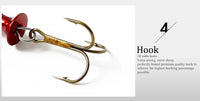 FISH KING Metal Spinner Lure | Long Cast Hard Bait for Bass, Pike, and Saltwater Fishing Game On Interactive LLC (OnlyTenBucks.com)