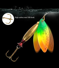 FISH KING Metal Spinner Lure | Long Cast Hard Bait for Bass, Pike, and Saltwater Fishing Game On Interactive LLC (OnlyTenBucks.com)