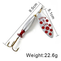 FISH KING Metal Spinner Lure | Long Cast Hard Bait for Bass, Pike, and Saltwater Fishing Game On Interactive LLC (OnlyTenBucks.com)