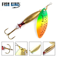 FISH KING Metal Spinner Lure | Long Cast Hard Bait for Bass, Pike, and Saltwater Fishing Game On Interactive LLC (OnlyTenBucks.com)