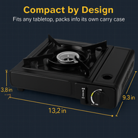Portable Camping Stove with Dual Fuel and Piezo Ignition LJGDeals