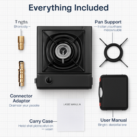 Portable Camping Stove with Dual Fuel and Piezo Ignition LJGDeals