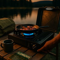 Portable Camping Stove with Dual Fuel and Piezo Ignition LJGDeals