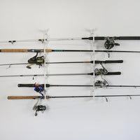 Made in the USA Fishing Rod Rack | Wall or Ceiling Mounted TRAPSKI