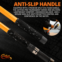 600CTS Round Baitcaster Rod and Reel Combo Catfish Pro