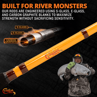 600CTS Round Baitcaster Rod and Reel Combo Catfish Pro