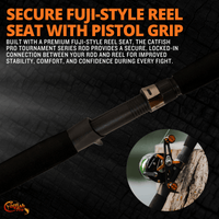 600CTS Round Baitcaster Rod and Reel Combo Catfish Pro